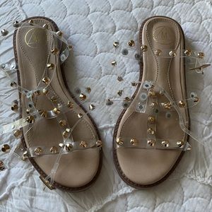 Missguided studded gladiator sandals